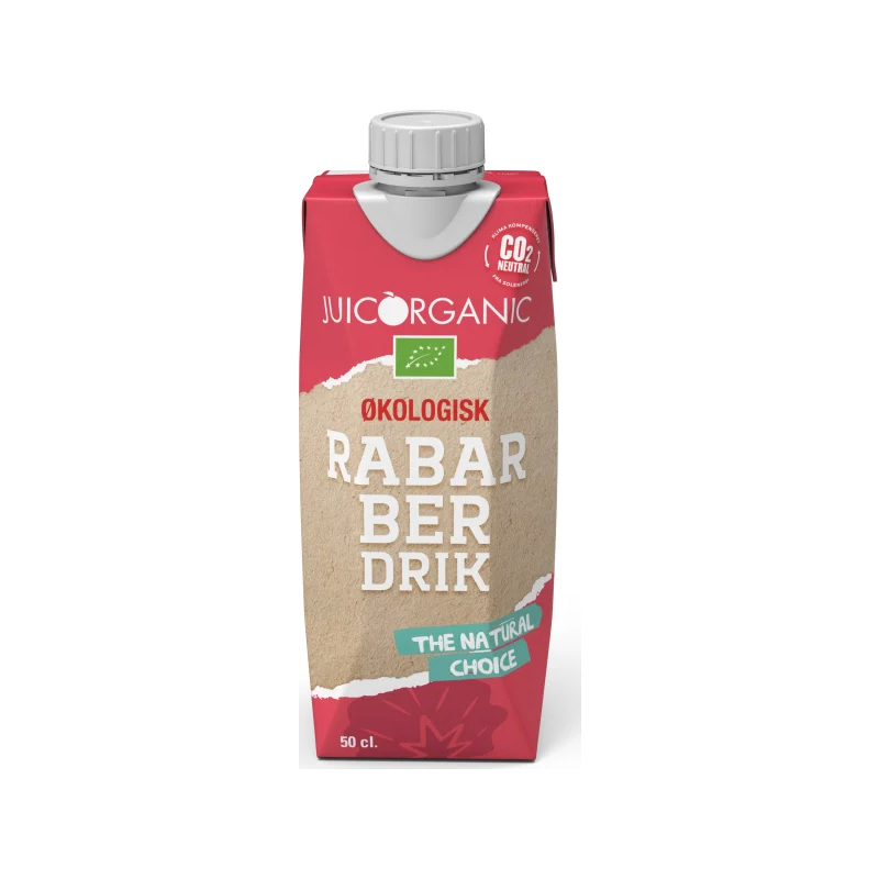 Rabarber JuicOrganic ØKO, 0,5 L