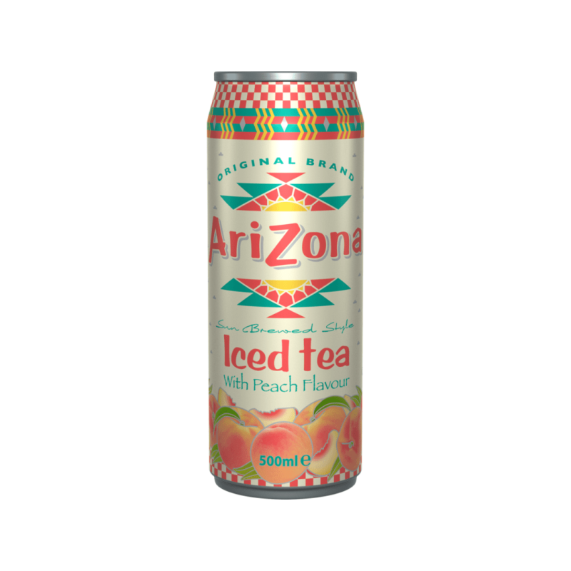 AriZona Iced Tea med Peach dåse, 0,5 L