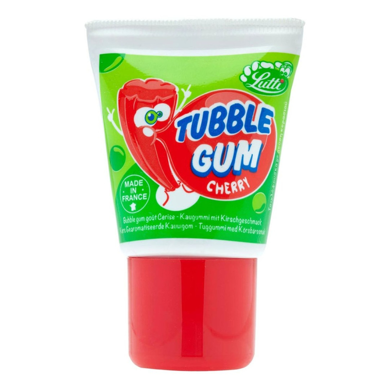 Tubble Gum Cherry P&aring; Tube Assorteret