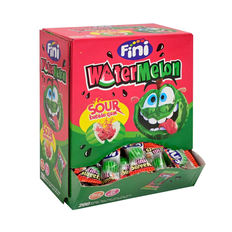 Fini Vandmelon Sur Tyggegummi