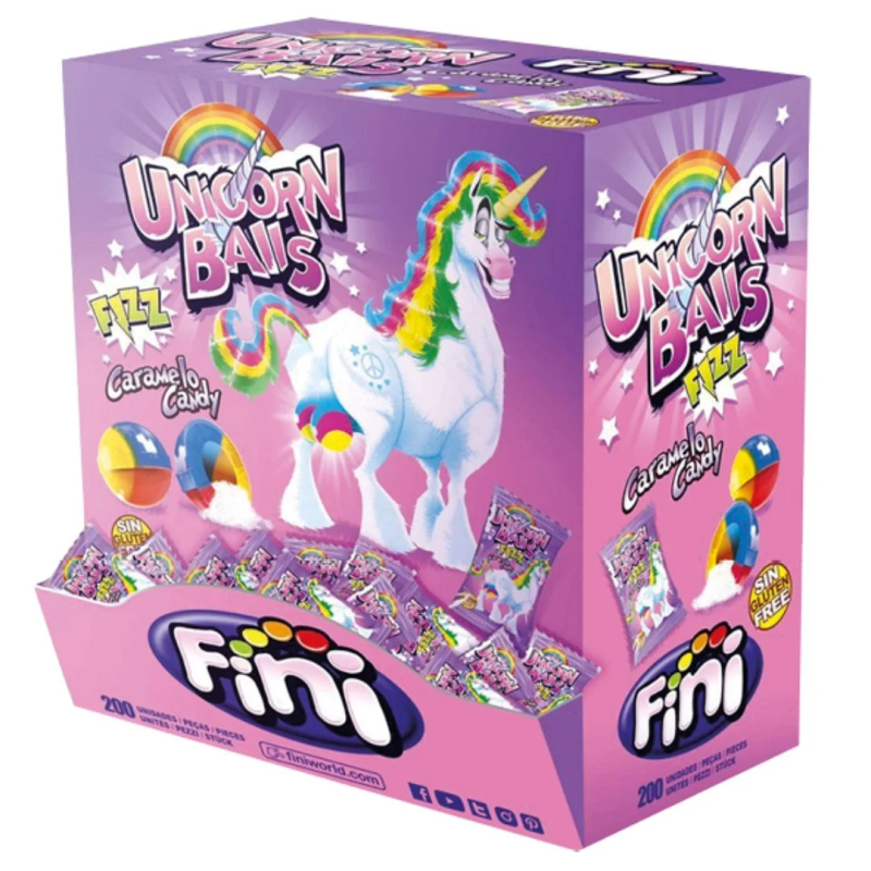 Fini Unicorn Kugler Tyggegummi