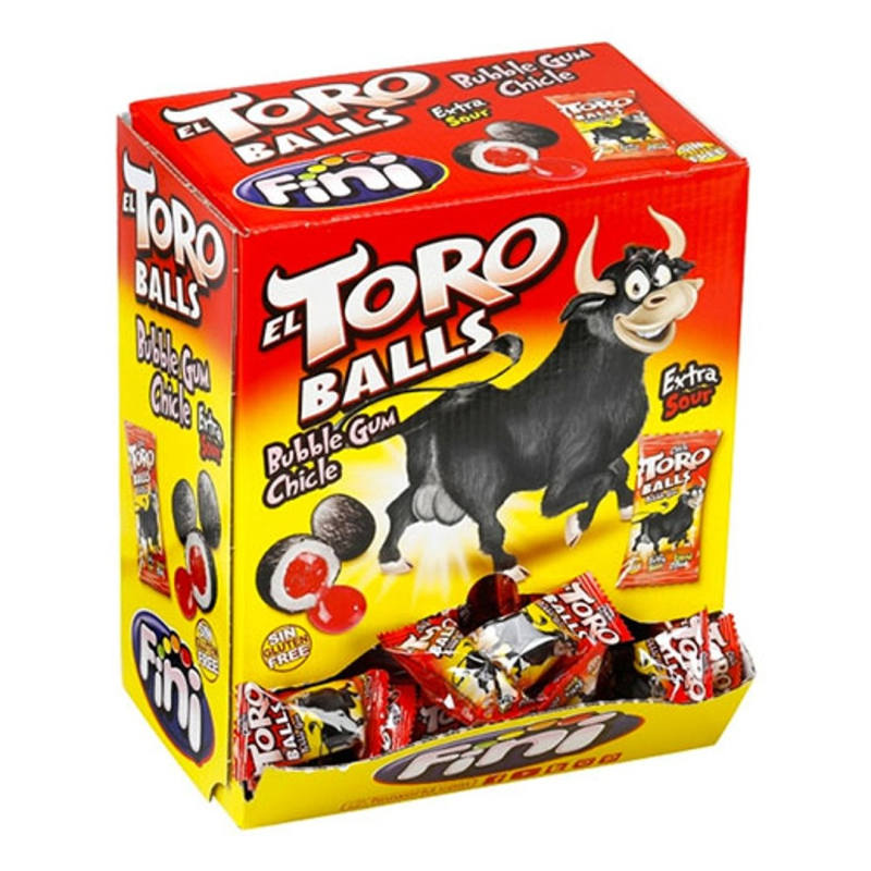 Fini El Toro Balls Tyggegummi med Flydende Fyld