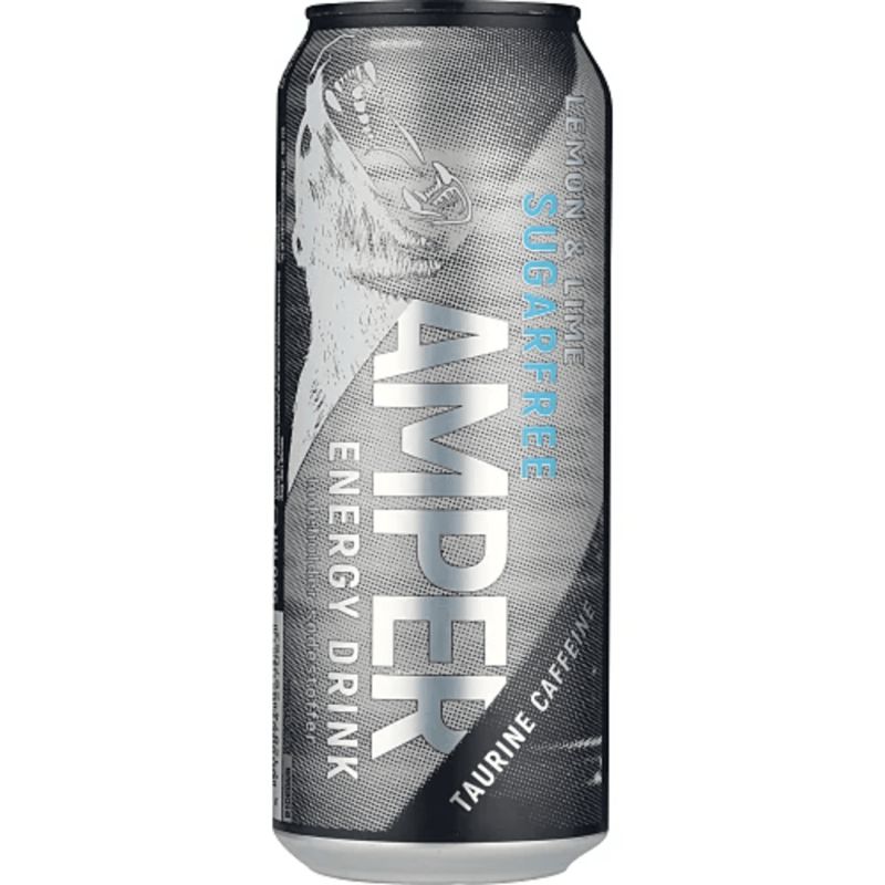 Amber Energidrik Lemon Lime Sukkerfri, 0,5 L