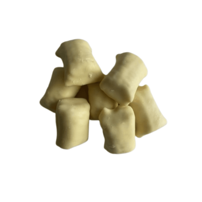 Kokosstang Med Hvid Overtr&aelig;k - 100 gram